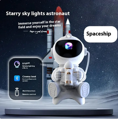 Rocket Spaceman Bluetooth Audio Projection Lamp