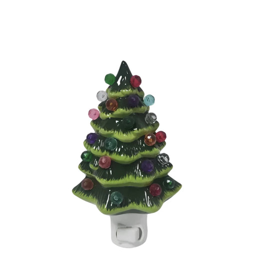 American Standard Plug Ceramic Christmas Tree Night Lamp