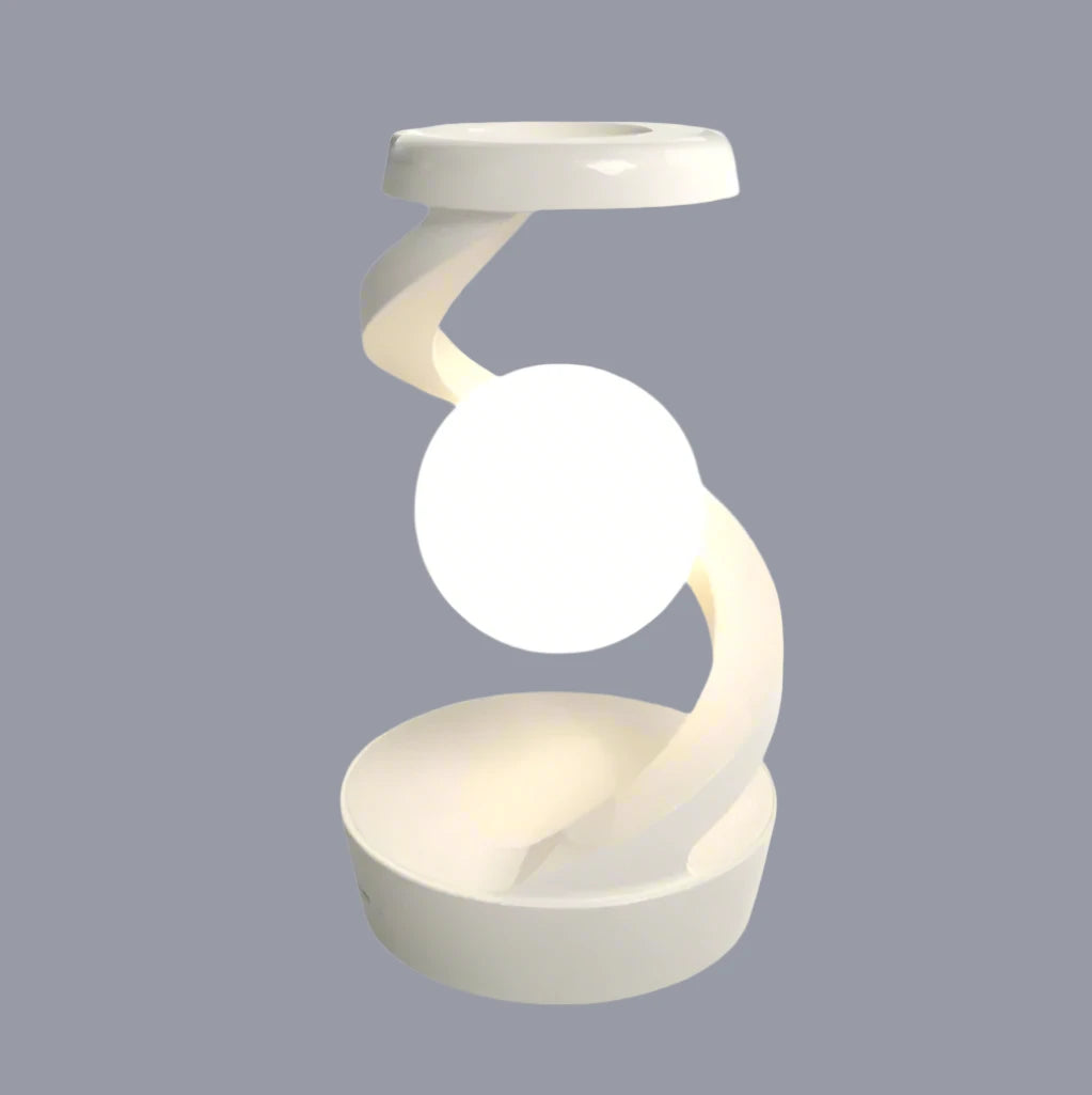 Rotating Moon Desk Lamp with Wireless Charging and Touch Sensor