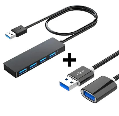 USB 3.0 Hub 4 Port + USB Extender